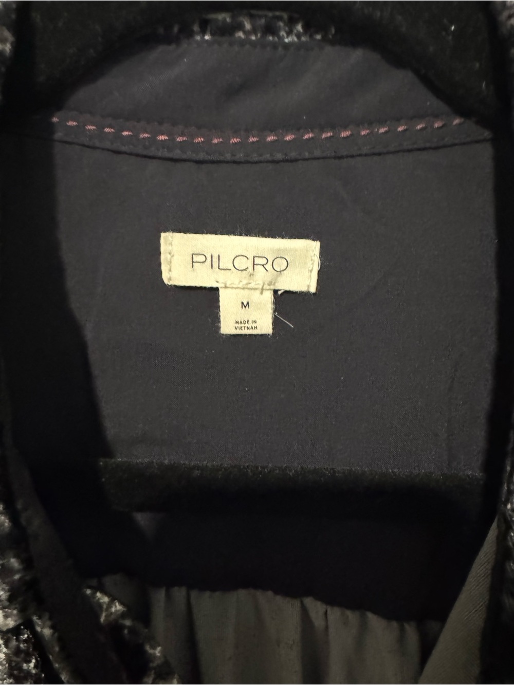 Pilcro Anthropologie Hadley Velvet Snake Print Relaxed Buttondown Shirt - Picture 6 of 9